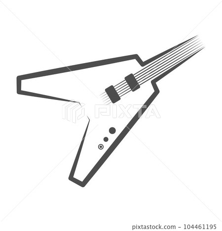 Guitar icon logo design Guitar icon logo design 104461195
