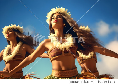 Aozora and Hula Girl 1 AI-generated image 104461315
