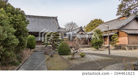 The view of Kyushoji, the family temple of Oda Nobunaga's concubine, which was destroyed due to demolition The view of Kyushoji, the family temple of Oda Nobunaga's concubine, which was destroyed due to demolition 104461823