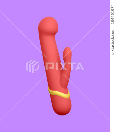 3d realistic double headed dildo vibrator... - Stock Illustration  [104461974] - PIXTA