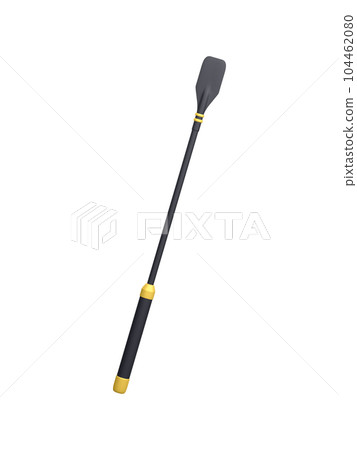 3d realistic leather whip isolated on white background. Knout for BDSM game concept. Vector illustration 104462080
