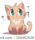 drawing of a funny cat 104462626