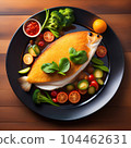 Fried fish dish 104462631