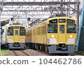 Seibu Railway 2000 series train going back and forth 104462786