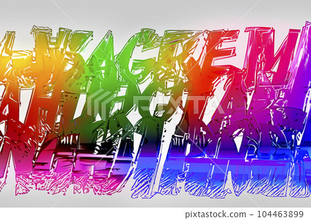 Brutalism. Brutalist. Abstract background. Illustration of large, colorful and striking text. Minimalist or monochrome color palettes. Black and white with touches of saturated colors. Brutalism. Brutalist. Abstract background. Illustration of large, colorful and striking text. Minimalist or monochrome color palettes. Black and white with touches of saturated colors. 104463899