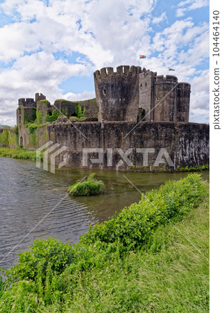 Caerphilly Castle - second largest castle in United Kingdom - Caerphilly - Wales Caerphilly Castle - second largest castle in United Kingdom - Caerphilly - Wales 104464140