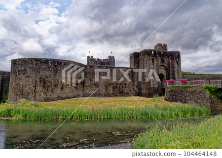 Caerphilly Castle - second largest castle in United Kingdom - Caerphilly - Wales Caerphilly Castle - second largest castle in United Kingdom - Caerphilly - Wales 104464148