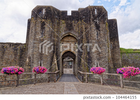 Caerphilly Castle - second largest castle in United Kingdom - Caerphilly - Wales Caerphilly Castle - second largest castle in United Kingdom - Caerphilly - Wales 104464155