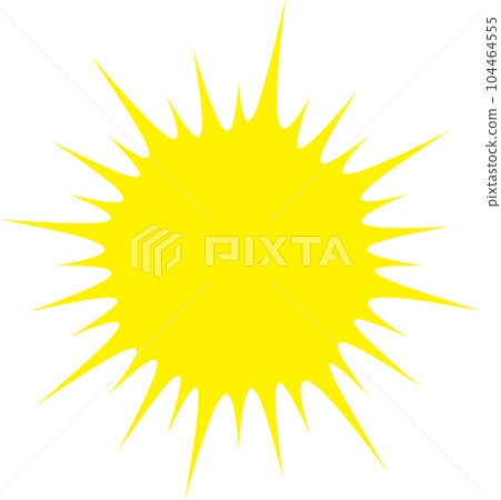 yellow starburst 104464555