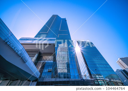 Tokyo cityscape in Japan View of Toranomon Hills Station Tower (Toranomon Hills Station) etc. 104464764