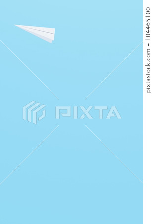 3D material _ paper plane _ light blue 3D material _ paper plane _ light blue 104465100
