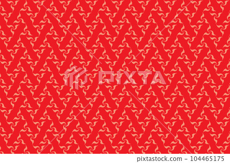 Illustration, Abstract pattern of the face on red color background. Illustration, Abstract pattern of the face on red color background. 104465175