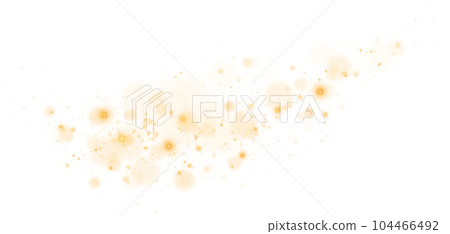 gold glitter star, png with transparent background Stock Photo