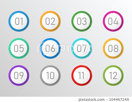 Numbers font icon in flat style. Typography vector illustration on isolated background. Numeral typographic sign business concept. Numbers font icon in flat style. Typography vector illustration on isolated background. Numeral typographic sign business concept. 104467249