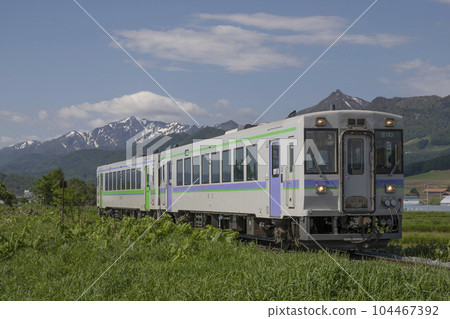 Type Kiha 150 running on the Furano Line 104467392