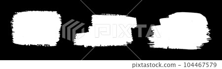 Set of grunge paintbrush. Ink stroke brush. Vector illustration Set of grunge paintbrush. Ink stroke brush. Vector illustration 104467579
