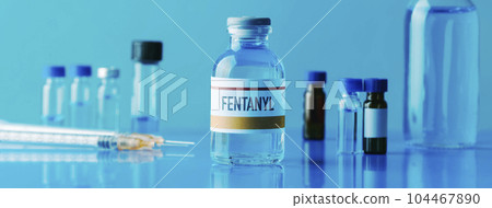 vial of fentanyl, web banner format vial of fentanyl, web banner format 104467890