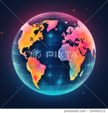 Beautiful colorful gradient of earth luminance neon background. Beautiful colorful gradient of earth luminance neon background. 104468121