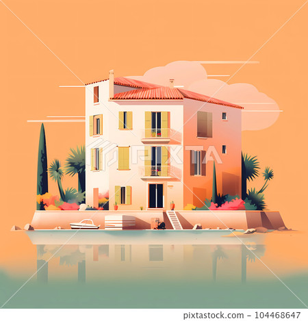 Beautiful view of the small town of Saint-Tropez, France Beautiful view of the small town of Saint-Tropez, France 104468647