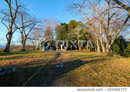 Nihonmatsu City, Fukushima Prefecture Winter Nihonmatsu Castle/Kasumigajo Shinjokan Ruins Shonentai Commemorative Monument 104468737