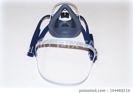 A gas mask with a special canister (illustration style) A gas mask with a special canister (illustration style) 104469219
