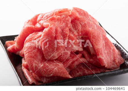 Kuroge Wagyu beef shoulder loin cut off 104469641