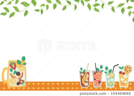 復古風格夏日清涼飲料架 復古風格夏日清涼飲料架 104469668