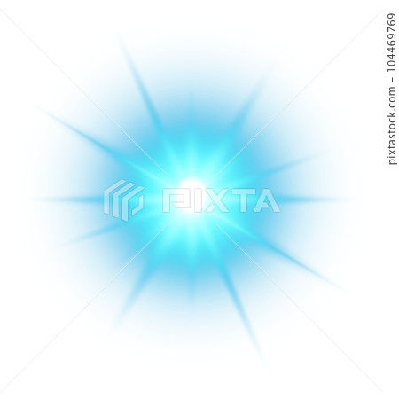 Blue star and sparks isolated on transparent background. Flares and sunbursts. Glowing light effects. PNG. Blue star and sparks isolated on transparent background. Flares and sunbursts. Glowing light effects. PNG. 104469769