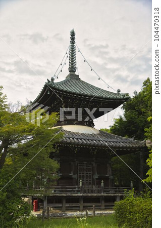 清涼寺多寶塔（垂直構圖）2 104470318