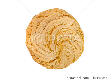 Top view of delicious homemade blueberry cream sandwitch cookies isolated on white background. Top view of delicious homemade blueberry cream sandwitch cookies isolated on white background. 104470459