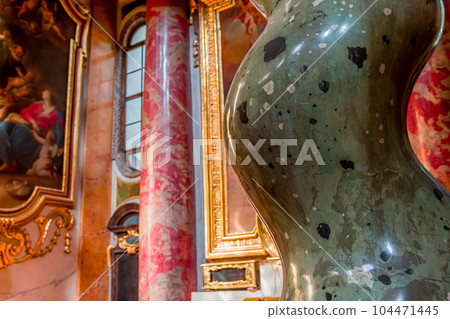 Jesuit church in Vienna, Austria, interiors 104471445