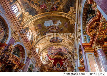 Jesuit church in Vienna, Austria, interiors 104471447