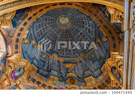 Jesuit church in Vienna, Austria, interiors 104471449