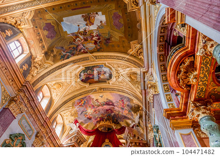 Jesuit church in Vienna, Austria, interiors 104471482