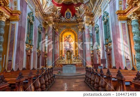 Jesuit church in Vienna, Austria, interiors 104471495
