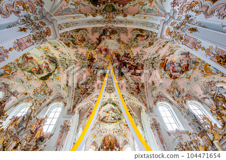 Rottenbuch abbey interiors, bavaria, germany 104471654