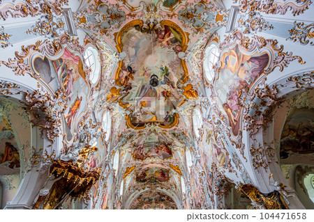 Rottenbuch abbey interiors, bavaria, germany 104471658