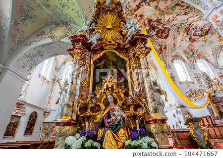 Rottenbuch abbey interiors, bavaria, germany 104471667