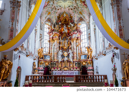Rottenbuch abbey interiors, bavaria, germany 104471673