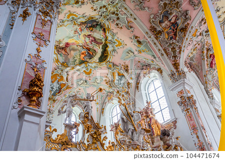 Rottenbuch abbey interiors, bavaria, germany 104471674