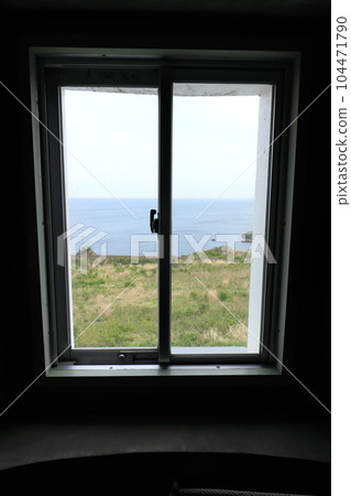 The blue Pacific Ocean seen from the window of Samekado Lighthouse (Hachinohe City, Aomori Prefecture) The blue Pacific Ocean seen from the window of Samekado Lighthouse (Hachinohe City, Aomori Prefecture) 104471790