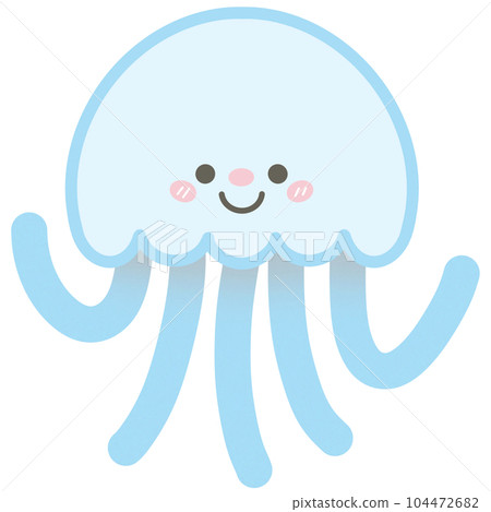 Cute pastel jellyfish Cute pastel jellyfish 104472682