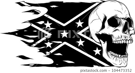 vector illustration of outline human skull design vector illustration of outline human skull design 104473352