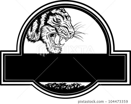 outline of Tiger head vector illustration design outline of Tiger head vector illustration design 104473359