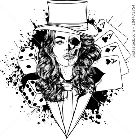vector illustration of dead girl black and white outline vector illustration of dead girl black and white outline 104473754