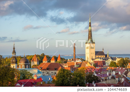 View of old town Tallinn, Estonia 104474689