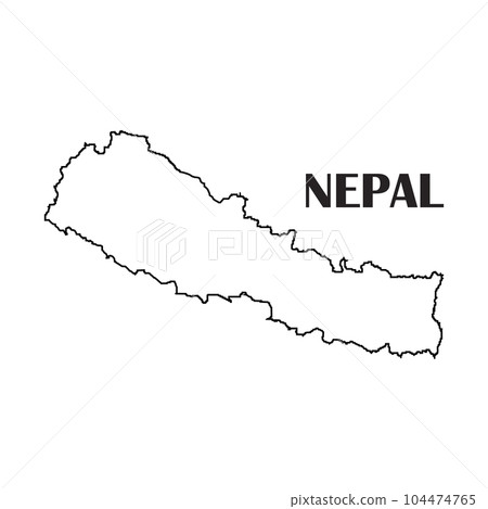Nepal map icon 104474765