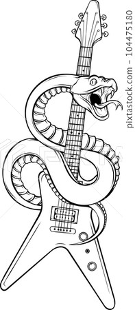 Snake outline icon. Viper animal badge Vector illustration. 104475180