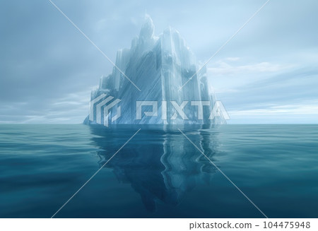 Iceberg at sea 104475948