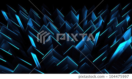 Abstract dark blue background with luminous elements 104475997